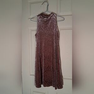 Mudd Pink Velvet Mini Dress